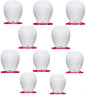 🏮 20 pack chinese handmade lanterns eco fully assembled, fully biodegradable - ideal for birthday, wedding, anniversary, funeral, memorial events (m 20, white) logo