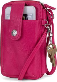 img 1 attached to 👜 MUNDI Jacqui Vegan Leather RFID Women's Crossbody Cell Phone Purse: Secure and Stylish Wallet for Your Phone and Essentials!