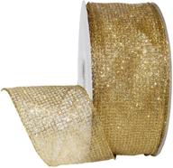 🌟 morex ribbon 7435 cosmic, 2.5 inches x 50 yards, gold logo