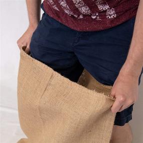 img 1 attached to 🏷️ Premium Quality Set of 4 Burlap Sacks - 36" Long x 22" Wide by MIDWAY MONSTERS
