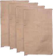 🏷️ premium quality set of 4 burlap sacks - 36" long x 22" wide by midway monsters logo
