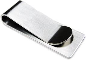 img 4 attached to 💼 Streamlined Silver Stainless Steel Slim Money Holder