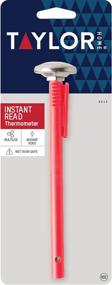 img 1 attached to Taylor Precision Products Instant Read Analog Kitchen Thermometer with Red Pocket Sleeve Clip - Ideal for Meat, Food, Grill, BBQ Cooking - 1 Inch Dial