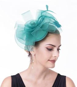 img 3 attached to Fascinator Haojing Headband Headwear Hj2 Black