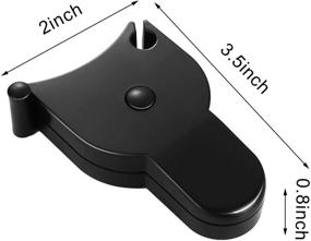 img 3 attached to 📏 3-Piece 60-Inch Body Measuring Tape Set with Lock Pin, Push Button Retract, Soft Tape for Sewing, Tailoring, Fabric Measurement - Convenient Black Color