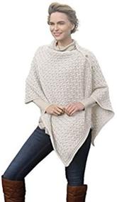 img 1 attached to 🧣 Aran Woollen Mills Supersoft Buttoned Women's Accessory Collection