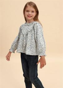 img 1 attached to Sleeve Floral Toddler Ruffle Blouse Apparel & Accessories Baby Boys