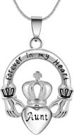 👑 forever in my heart crown heart ash urn pendant necklace - eternaloved cremation jewelry logo