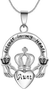 img 4 attached to 👑 Forever in My Heart Crown Heart Ash Urn Pendant Necklace - Eternaloved Cremation Jewelry