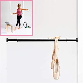 img 4 attached to lb2designs Porté Dance Portable Ballet Barre - Adjustable Bar for Stretch and Balance Exercises - Lightweight Powder-Coated Metal Barre (Black)