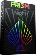 🃏 premium playing cards: deck with free card game ebook, cool prism gloss ink, great poker cards in unique bright rainbow & red colors for kids & adults - black playing cards games logo