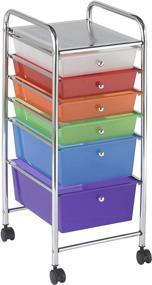 img 4 attached to 🗄️ ECR4Kids ELR-20102 6-Drawer Mobile Organizer, Various Colors