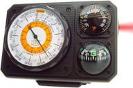 enhance your vehicle with the sun company navigat'r 6 - a six-function dashboard instrument for car and truck: altimeter, barometer, ball compass, thermometer, led light, signal mirror logo