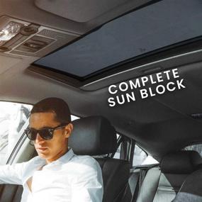 img 1 attached to 🌞 Zento Deals Magnetic Sunroof Shade: Foldable Car Shade for Ultimate Sun Protection