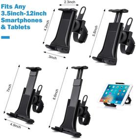 img 2 attached to 📲 Giosio Universal Treadmill Holder Stand: Versatile Bicycle Handlebar Bracket for iPhone, iPad, and More!