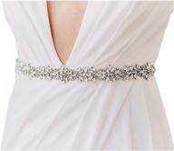 stunning rhinestone wedding applique - perfect bridesmaid belt accessory logo