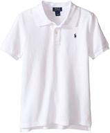 👕 поло-рубашка polo ralph lauren из хлопковой сетчатой ткани для маленьких детей логотип