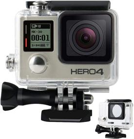 img 4 attached to 🌊 Waterproof Case Protective Housing for GoPro Hero 4, Hero 3+, Hero 3 | Underwater Photography - Water Resistant up to 147ft (45m)