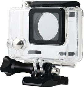 img 3 attached to 🌊 Waterproof Case Protective Housing for GoPro Hero 4, Hero 3+, Hero 3 | Underwater Photography - Water Resistant up to 147ft (45m)