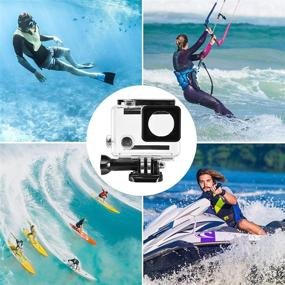img 2 attached to 🌊 Waterproof Case Protective Housing for GoPro Hero 4, Hero 3+, Hero 3 | Underwater Photography - Water Resistant up to 147ft (45m)