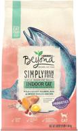 nutritious and delicious purina beyond simply grain free, natural, adult indoor dry cat food logo