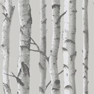 🌿 enhanced seo: nuwallpaper nu1694 peel & stick mountain birch grey wallpaper logo