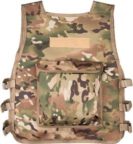 img 2 attached to 🔫 Rein Sport Kids' All Terrain Tactical Airsoft, Paintball, Combat Vest - Age 7-13 Yrs. Adjustable, Flexible, Lightweight, and Durable for Extreme Play and Adventuring