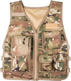 img 3 attached to 🔫 Rein Sport Kids' All Terrain Tactical Airsoft, Paintball, Combat Vest - Age 7-13 Yrs. Adjustable, Flexible, Lightweight, and Durable for Extreme Play and Adventuring