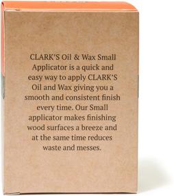 img 1 attached to 🌲 Premium USA Maple Construction - CLARK'S Oil & Wax Round Applicator (New V2 Design!) for Cutting Boards, Butcher Blocks, and Wood Utensils