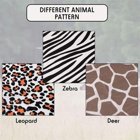 img 2 attached to 🦁 3-Piece Zoo Print Table Covers: Perfect for Animal Safari Themed Parties, Birthdays, and Baby Showers!