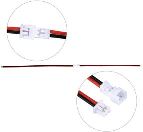 img 2 attached to 🔌 eBoot 20 Pairs 1.25mm JST 2 Pin Micro Connector Plug with 10cm Wire - Male and Female Electrical Connectors for Wiring Projects