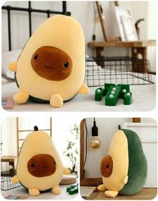 img 2 attached to Adorable VickyPOP Avocado Plush Toy: Perfect Gift for Boys and Girls, 9.8 inches