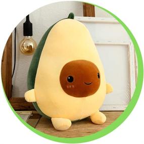 img 3 attached to Adorable VickyPOP Avocado Plush Toy: Perfect Gift for Boys and Girls, 9.8 inches