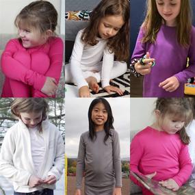 img 1 attached to 🔥 Stay Warm and Stylish with Thermajane Girls' Fleece Thermal Underwear in Active Girls' Clothing