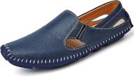 👞 nslfs8503 driving leather fashion men's shoes and loafers: noblespirit's stylish slip-on collection logo