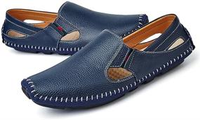 img 2 attached to 👞 NSLFS8503 Driving Leather Fashion Men's Shoes and Loafers: Noblespirit's Stylish Slip-On Collection