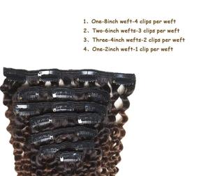 img 1 attached to 🌟 Jerry Curly Hair Extensions 3C 4A for Black Women - ReaHair 8A Grade Long Thick 100% Brazilian African American Hair Extensions - Triple Wefts Soft Blend #1B/4 Color 20inch