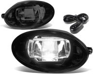 dna motoring fl-ztl-255-sm smoked lens fog lights 🚦 with switch, fits 09-17 honda civic, accord, and odyssey logo