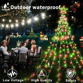 img 1 attached to Outdoor Christmas Decorations Star Lights 344 LED 8 Modes String Light Gift
