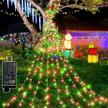 outdoor christmas decorations star lights 344 led 8 modes string light gift logo