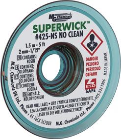 img 2 attached to 🪄 MG Chemicals 425-NS #3 No Clean Super Wick Desoldering Braid, 0.075&#34; x 5&#39;, Green