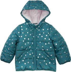 img 1 attached to Carter's Girls' Fleece Lined Puffer Jacket Coat: Warmth and Style Combined!