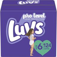 подгузники luvs ultra leakguards размер 6 - 124 шт.: премиальные одноразовые подгузники для новорожденных для максимальной защиты logo