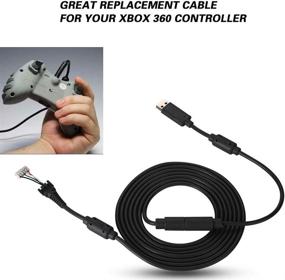 img 1 attached to 🎮 Black USB 5Pin Gamepad Cable Replacement Wire Breakaway Adapter for Xbox 360 Wireless Game Controllers - Charge and Play Kit