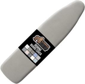 img 4 attached to Premium Gorilla Grip Reflective Silicone Ironing Board Cover - Scorch and Stain Resistant, 15x54 Inch, Hook and Loop Fastener Straps, Fits Large & Standard Boards, Thick Padding - Silver