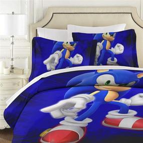 img 2 attached to Hedgehog Cartoon Bedding Pillowcase Sheets Kids' Home Store