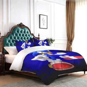 img 1 attached to Hedgehog Cartoon Bedding Pillowcase Sheets Kids' Home Store