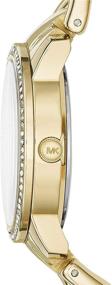 img 3 attached to Michael Kors Womens Quartz Stainless Steel Plated Women's Watches and Wrist Watches