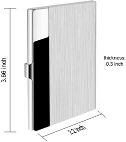 img 1 attached to Stainless Steel SENHAI Business Card Holders with Enhanced Protection