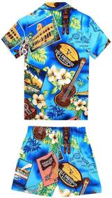 img 3 attached to Hawaiian Aloha Luau Shirt Sunset Boys' Clothing